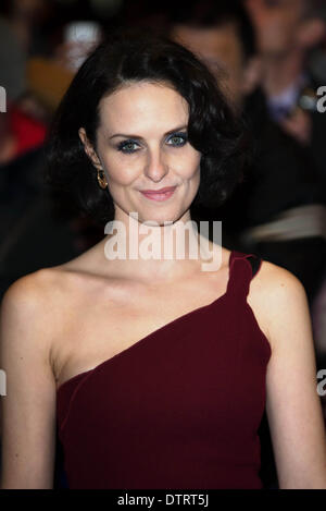 Londres, Royaume-Uni. 23 févr. 2014 : Leanne meilleur arrive à l'WhatsOnStage Awards 2014 qui a eu lieu au Prince of Wales Theatre de Londres. Voir Li Capital Photo/Alamy Live News Banque D'Images