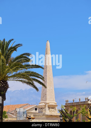 Vue de la place à Ciutadella Né à Minorque, Îles Baléares, Espagne Banque D'Images