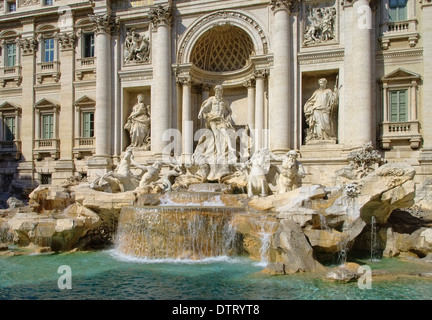 Rom Brunnen - Trevi Rome Fontaine de Trevi 04 Banque D'Images