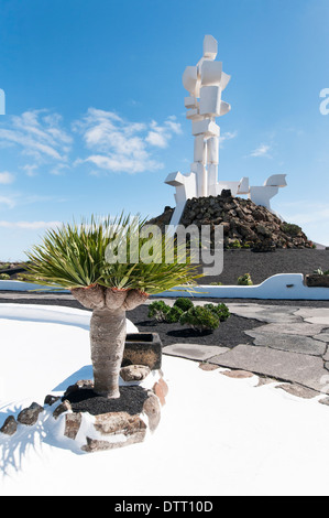 Espagne, Canaries, Lanzarote : Monumento a la Fecundidad (Monument de la fertilité) par César Manrique Banque D'Images