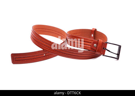 Ceinture fashion homme isolé sur fond blanc Banque D'Images