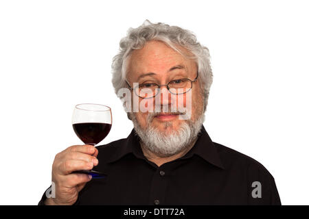 Un cadre supérieur et le vin rouge Banque D'Images