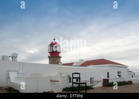 Au phare du cap St Vincent Portugal Sagres Banque D'Images