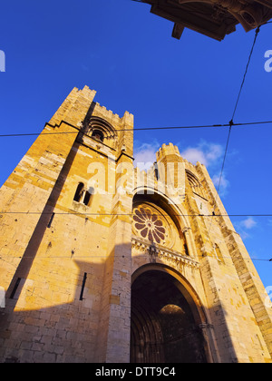 La Cathédrale Patriarcale de Sainte Marie Majeure à Lisbonne, Portugal Banque D'Images