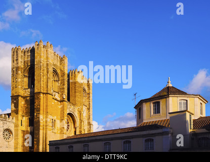 La Cathédrale Patriarcale de Sainte Marie Majeure à Lisbonne, Portugal Banque D'Images