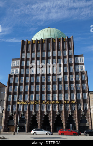 Landmark Building Anzeiger Hochhaus à Hannover (Hanovre), Allemagne Banque D'Images