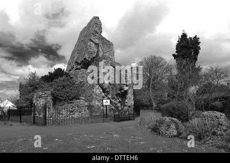 Les ruines de château, Bridgnorth Bridgnorth town, comté de Shropshire, Angleterre Banque D'Images