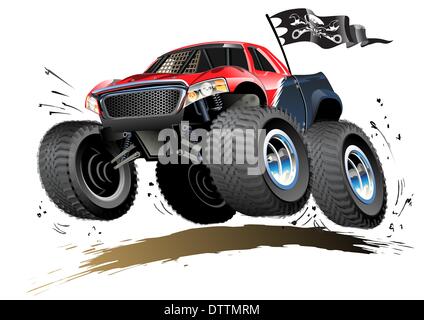 Cartoon Monster Buggy Banque D'Images