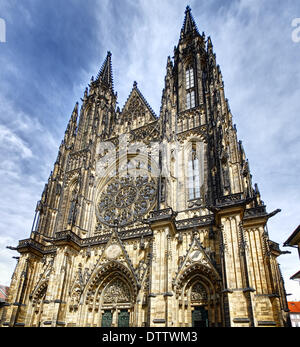 Cathédrale à Prague Banque D'Images