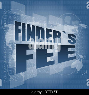 Frais de recherche de mot sur digital touch screen Banque D'Images