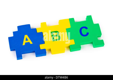 Puzzle ABC Banque D'Images