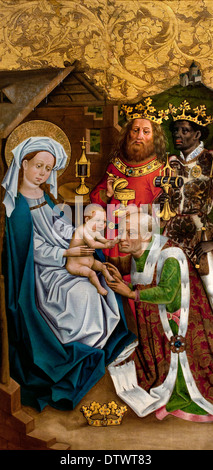 Adoration des Mages 1460 Maître de l'Allemagne Allemand Bodensee Banque D'Images