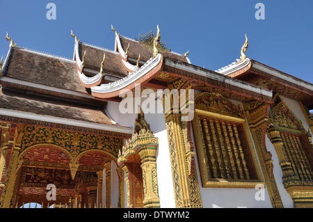 Temple de Luang Prabang, Laos Banque D'Images