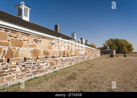 USA, Kansas, Larned, Lieu historique national Fort Larned, milieu du xixe siècle, avant-poste militaire, la protection de la Santa Fe Trail Banque D'Images