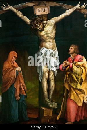 Christ sur la croix entre Marie et Jean 1523/24 Matthias Grünewald 1480-1528 Allemagne allemande Banque D'Images