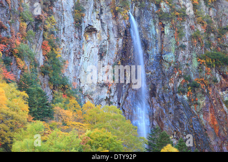 Yonago Falls, dans la préfecture de Nagano Banque D'Images