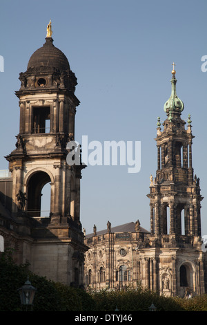 Église de dresde saxe allemagne Banque D'Images