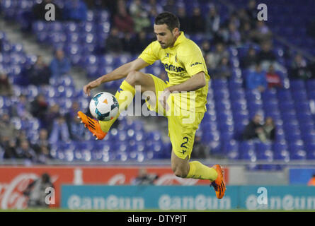 Barcelone, Espagne. Feb 25, 2014. Mario dans le Match de la journée 25 de la Liga BBVA espagnole entre le RCD Espanyol et Villareal, joué dans le stade Cornella El Prat, le 24 février 2014. Credit : Aline Delfim/NurPhoto ZUMAPRESS.com/Alamy/Live News Banque D'Images