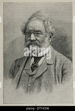 Werner von Siemens (1816-1892). Inventeur et industriel allemand. La gravure. Banque D'Images