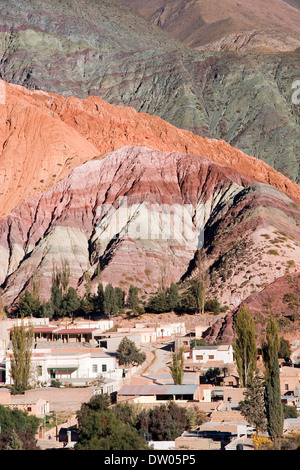 Cerro de los Siete Colores, Purmamarca, Jujuy, Argentine Banque D'Images