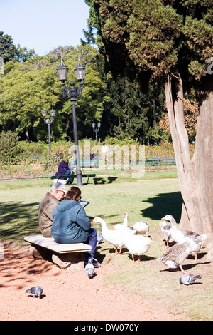 Lacs de Palermo, Buenos Aires, Argentine Banque D'Images