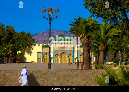 Entrée au Palais Royal, Fès, Maroc, Afrique du Nord Banque D'Images