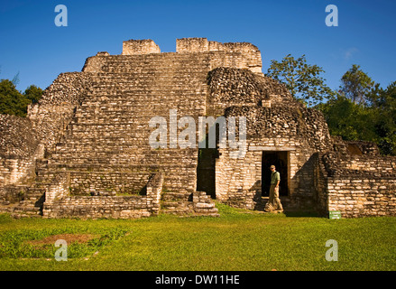 Les ruines mayas de Caracol, Belize Banque D'Images