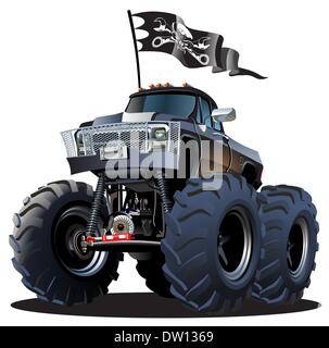 Cartoon Monster Truck Banque D'Images