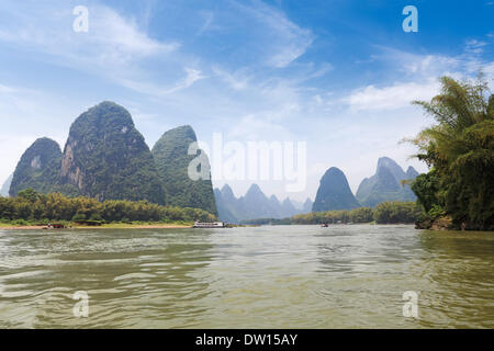 Belle rivière Lijiang à Guilin Banque D'Images