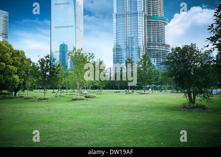 Parc de la ville de verdure à Shanghai Banque D'Images