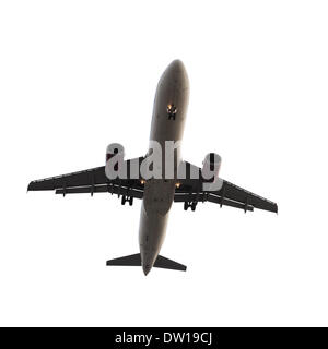 Airplane isolated on white Banque D'Images