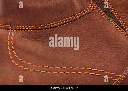 Cuir daim marron Banque D'Images