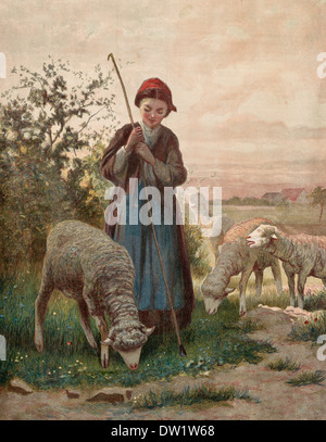 Little Bo Peep qui a perdu ses moutons Banque D'Images
