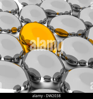 Être différent, œuf d'or Banque D'Images