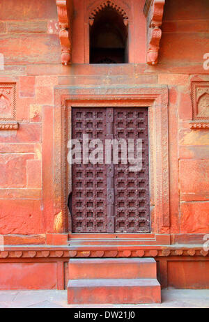 Fragment du bâtiment avec la porte de l'Inde Banque D'Images