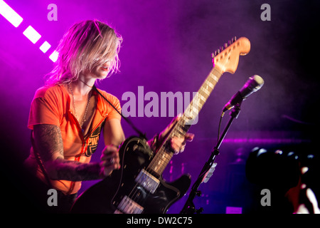 Brody Dalle premier solo Concert intime à Londres NME Banque D'Images