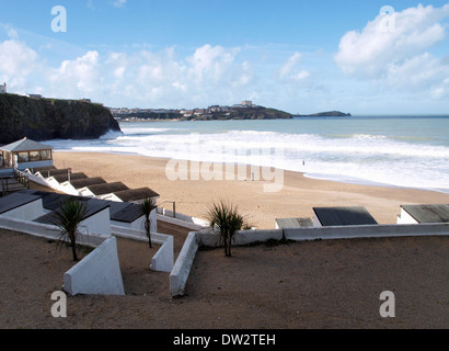 Tolcarne Beach, Newquay, Cornwall, UK Banque D'Images