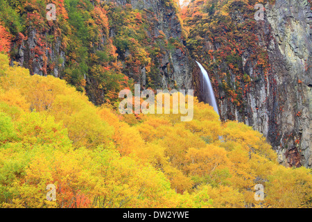 Yonago Falls, dans la préfecture de Nagano Banque D'Images