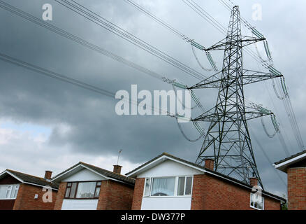 26/02/14 photo d'Ofgem a confirmé que de nouveaux règlements à appliquer à la fin du mois prochain va forcer le "Big Six" les fournisseurs d'énergie de publier leurs prix de gros de génération à des fournisseurs indépendants, jusqu'à deux ans à l'avance. Banque D'Images