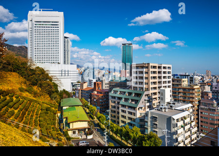 Kobe, Japon city skyline at Shin kobe-district. Banque D'Images