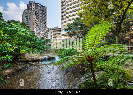 Taipei, Taïwan à hot springs Beitou District. Banque D'Images