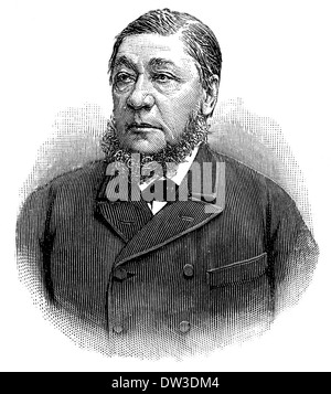 Stephanus Johannes Paulus Kruger ou Paul Kruger, 1825 - 1904, Président de l'Etat de la République d'Afrique du Sud Banque D'Images