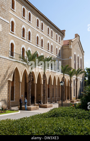 Campus de l'Université américaine de Beyrouth situé sur la mer Méditerranée, à Beyrouth, au Liban. Banque D'Images