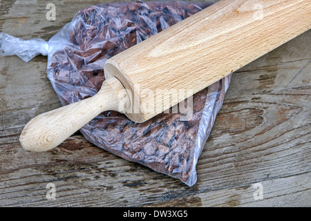 Briser le chocolat cornflakes Banque D'Images