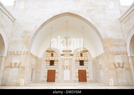La Mosquée du Roi Hussein Bin Talal d'Amman, Jordanie Banque D'Images