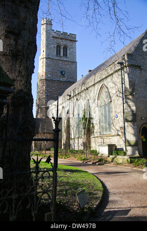 La St-Mary-à-église de Lambeth à Londres UK Banque D'Images