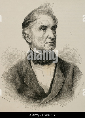 Justus von Liebig (1803-1873). Chimiste allemand. A travaillé sur l'organisation de la chimie organique. La gravure. Banque D'Images
