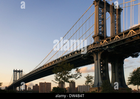 Pont de Manhattan, New York City, New York, États-Unis d'Amérique, Amérique du Nord. Bridge Pont de Manhattan. Banque D'Images