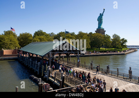 Ellis Island. Cette île était la porte principale pour tous les immigrants qui arrivent à New York à partir de 1892-1954. À l'heure actuelle Banque D'Images