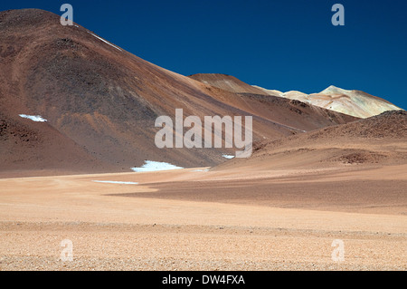 Le altipláno de la réserve nationale Los Flamencos, près de San Pedro de Atacama dans la région d'Antofagasta au Chili, en Amérique du Sud Banque D'Images